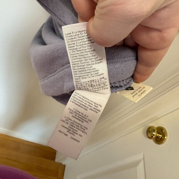 Madewell MWL Airyterry V-Neck Sweatshirt Tee: Varsity-Striped Edition 1XL NWT - Picture 11 of 11